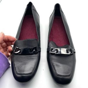 Munro Loafer black Blair Bit lamb skin SZ 11 M. NWOT Brand New